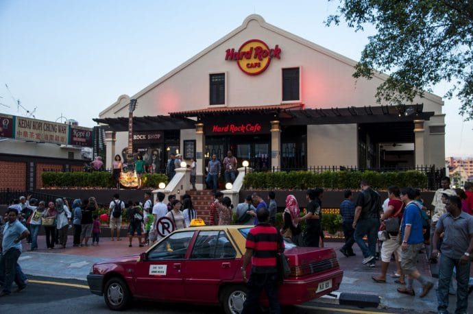 facade hard rock cafe malacca - malaisie