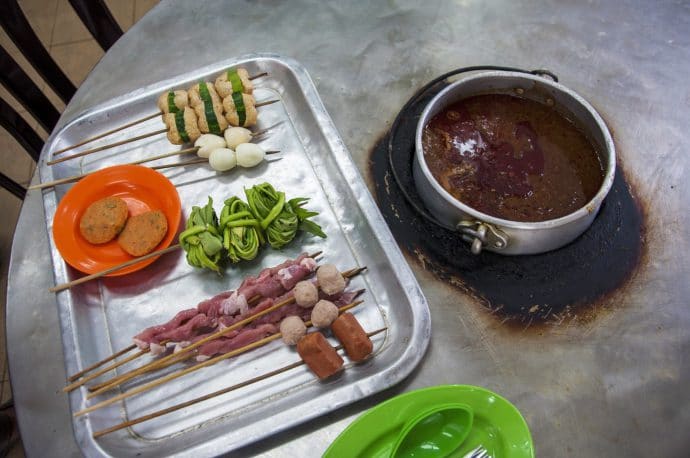 restaurant satay - malacca - malaisie