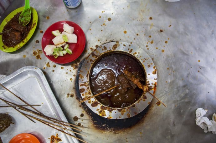 restaurant satay - malacca - malaisie