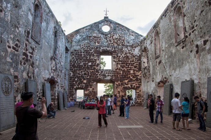 église st paul - malacca - malaisie