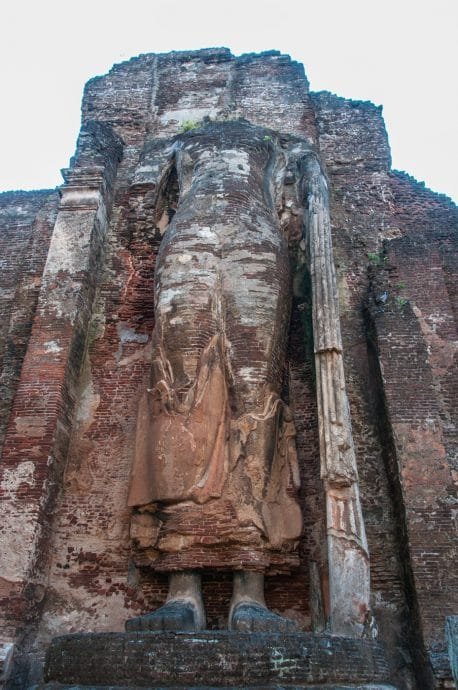 statue bouddha - lankatilaka vihara image house - polonnaruwa sri lanka