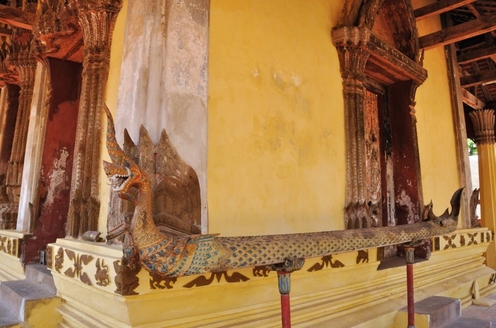 Naga au temple Sisaket Vientiane Laos