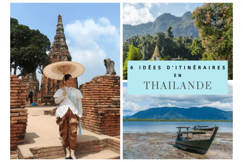 Voici une sélection de 6 itinéraires pour votre voyage en Thaïlande. Étape par étape et selon la durée, d'une semaine à un mois, définissez votre parcours idéal.