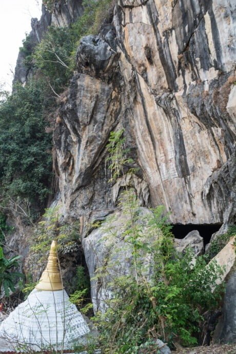 falaise grotte chauve souris hpa an birmanie