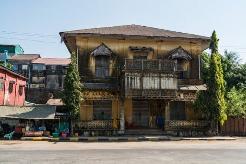 maison coloniale mawlamyine birmanie