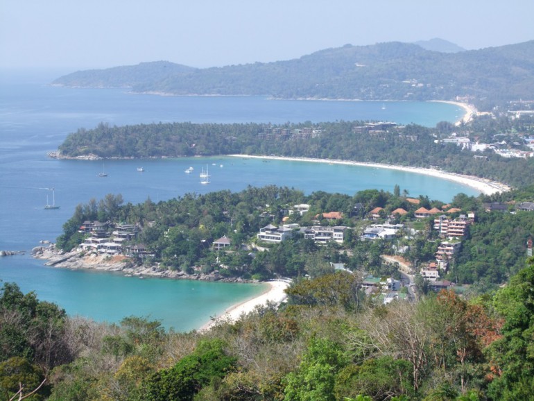 vue plages phuket thailande