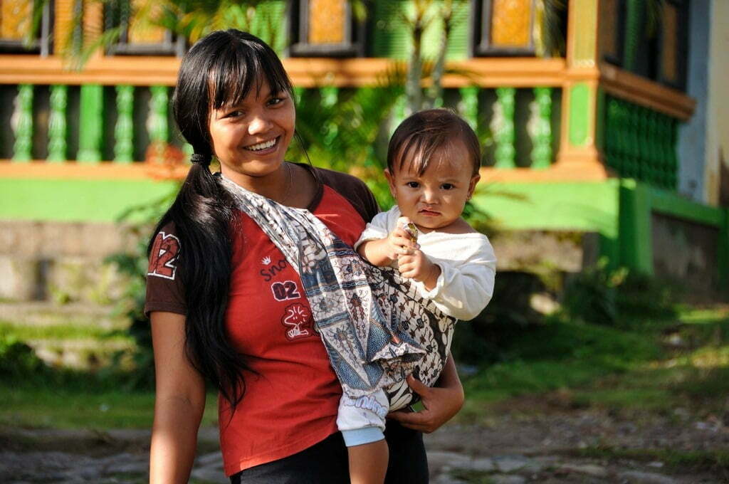 mere fille ile java indonesie