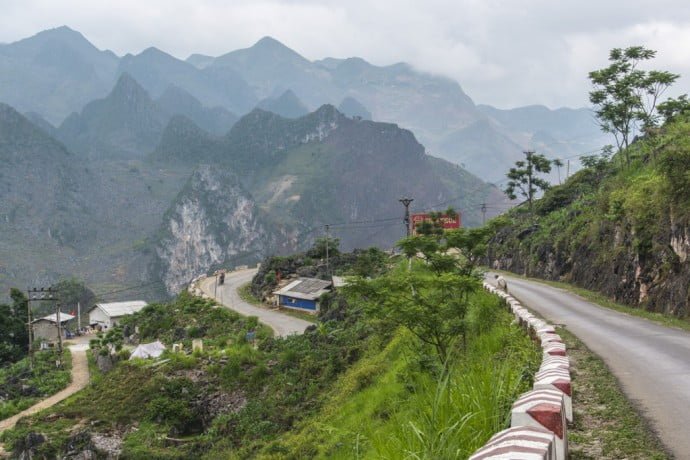 moto nord Vietnam - paysage entre Dong Van - Bao Lac