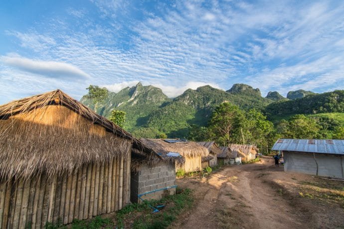 village montagne chiang dao - thailande