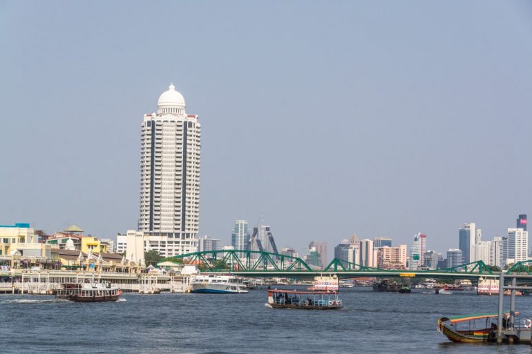 vue depuis thonburi - bangkok
