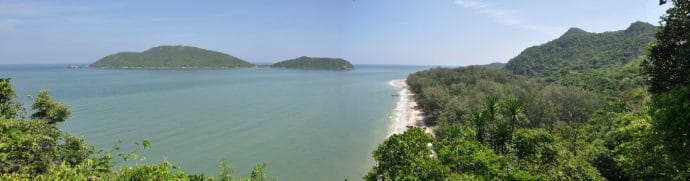 panorama plage laem sala - sam roi yot thailande