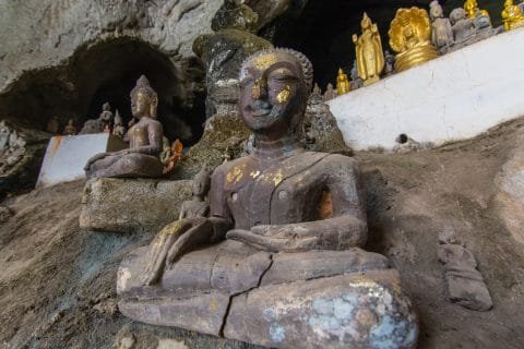 grottes pak ou - croisière mekong laos