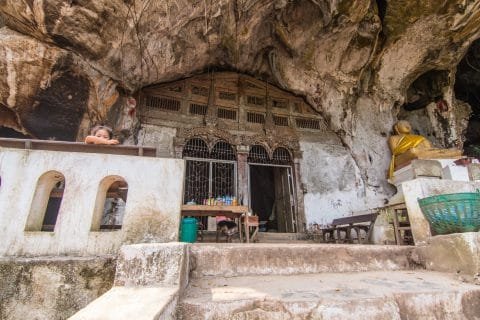 grottes pak ou - croisière mekong laos