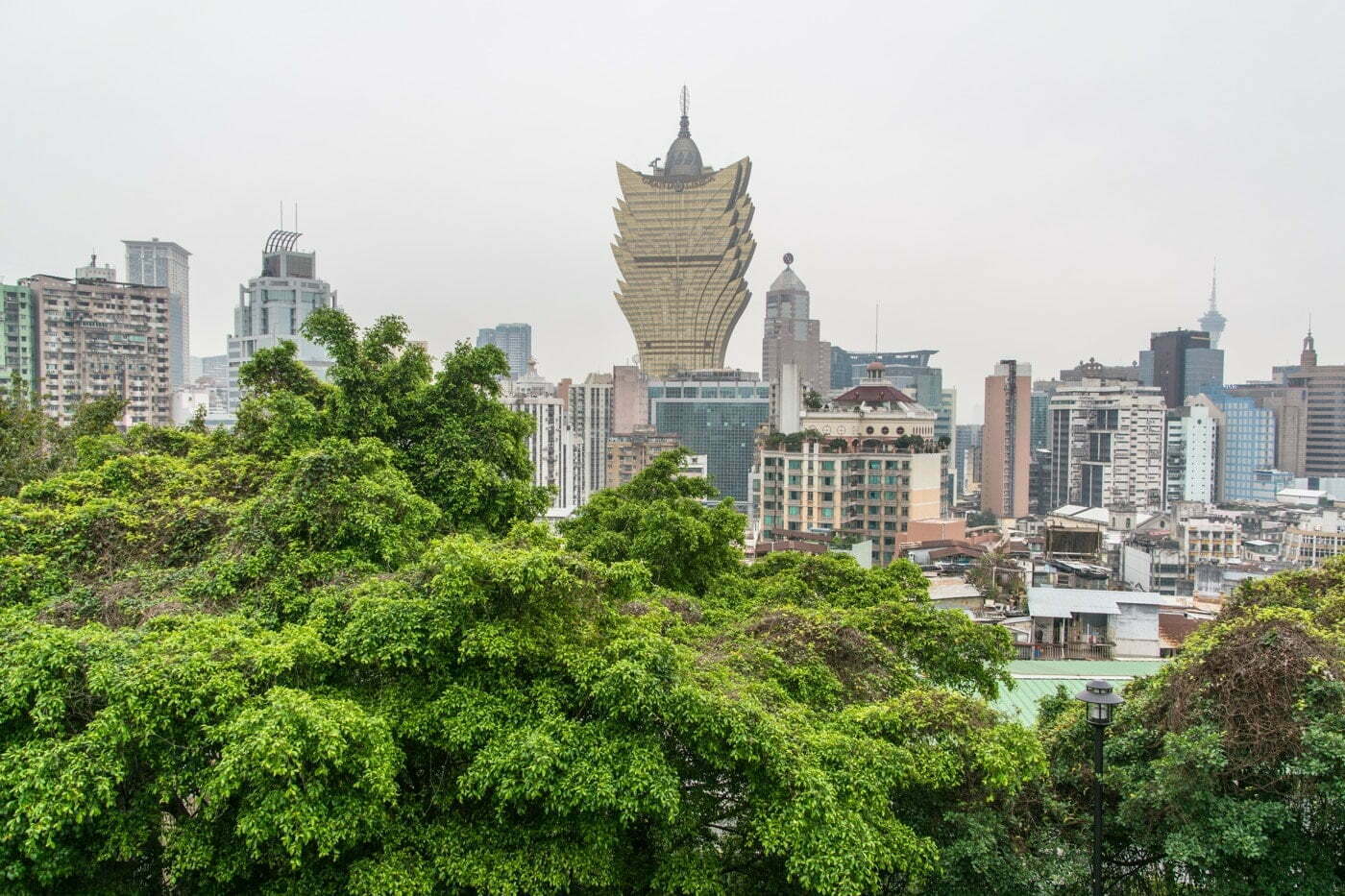 vue de macao depuis le fort