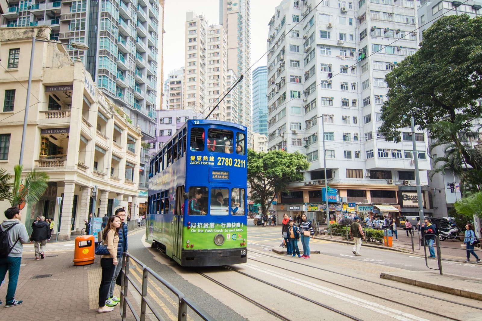 vue d'hong kong et son tramway