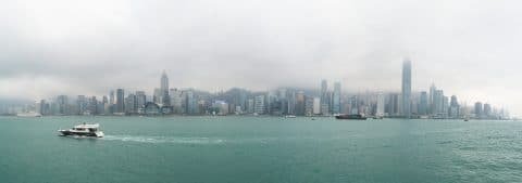 vue depuis quais kowloon - hong kong