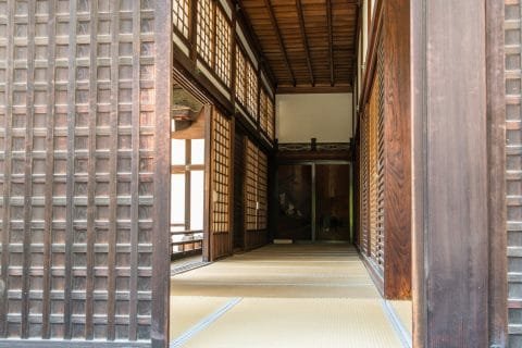 interieur du hall au palais imperial kyoto
