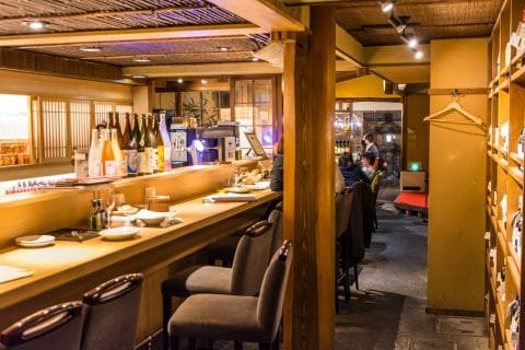 interieur restaurant french gion bar maruhashi