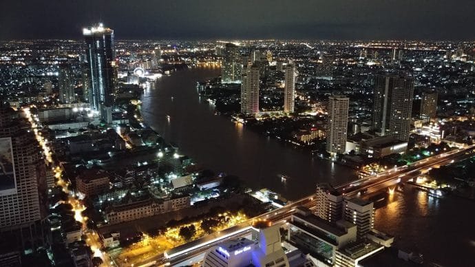 vue depuis sky bar lebua bangkok