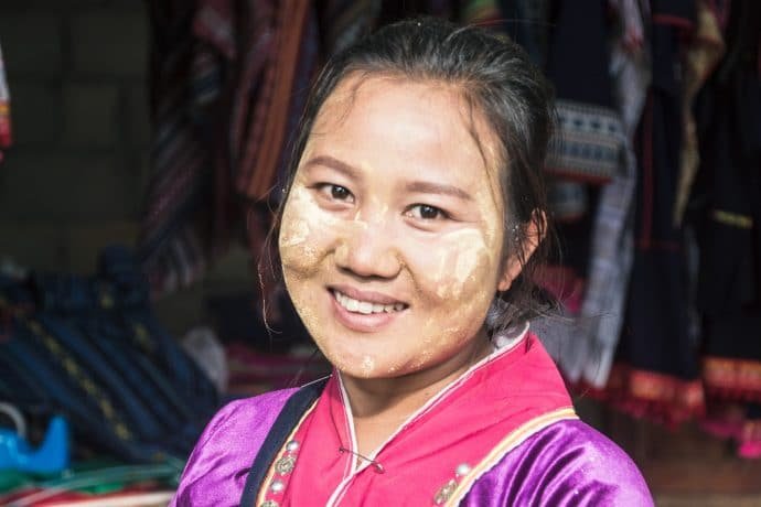sourire femme ethnie palaung doi ang khang