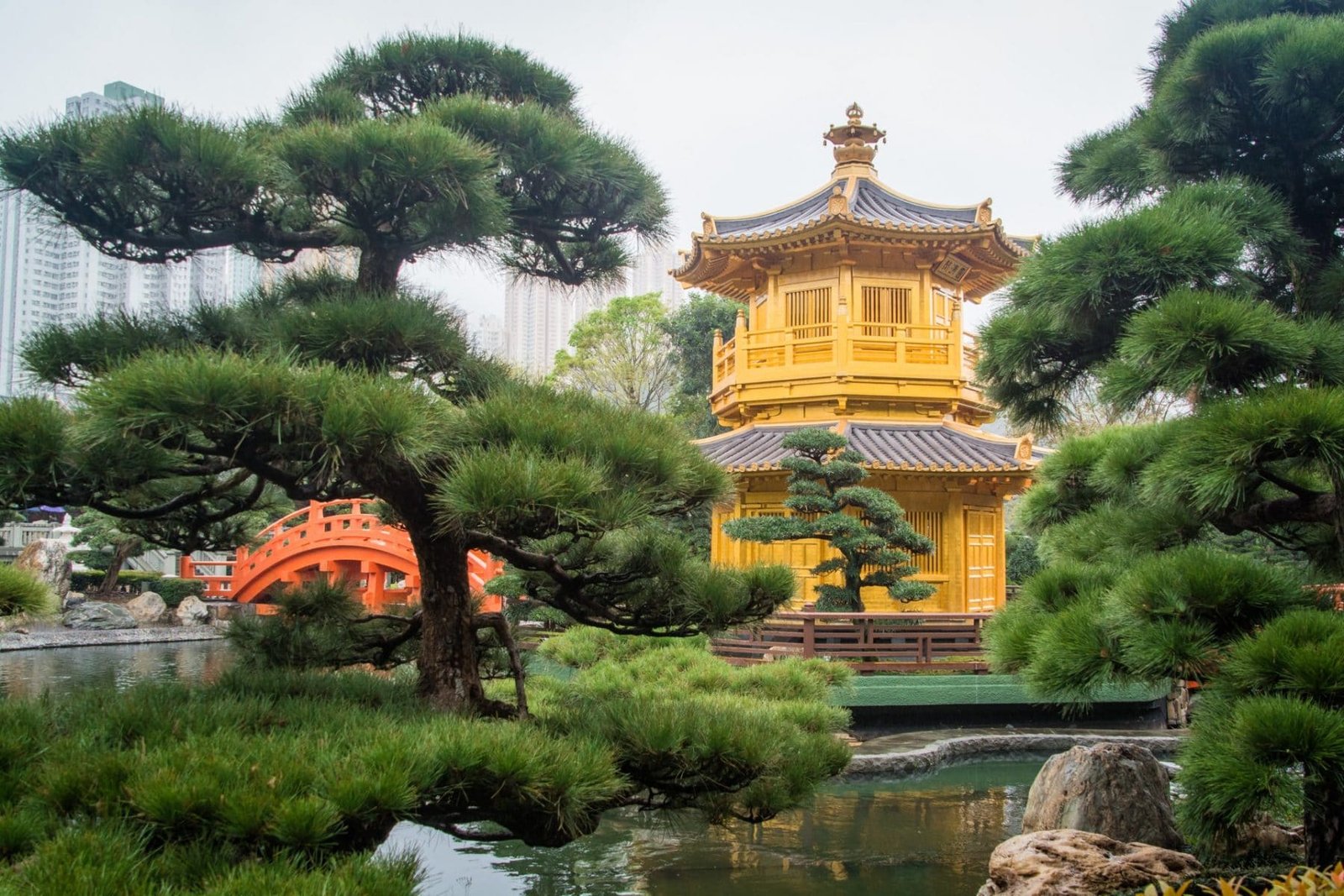 le pavillon doree - jardins nan lian - hong kong