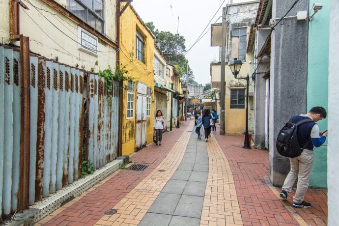 ruelle colorée village coloane - macao