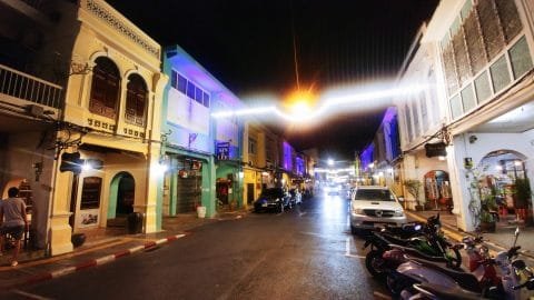 shophouses thalang road de nuit phuket town