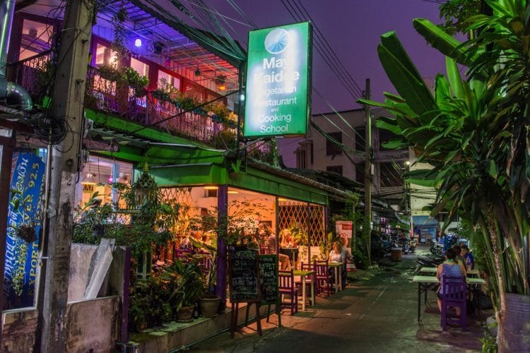 restaurant vegetarien et ecole cuisine bangkok