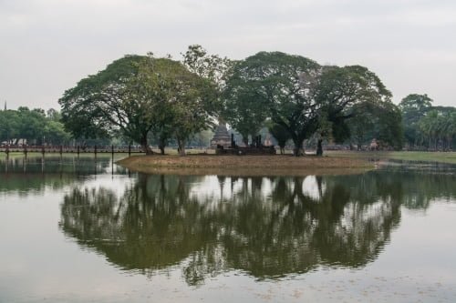 parc historique sukhothai en janvier