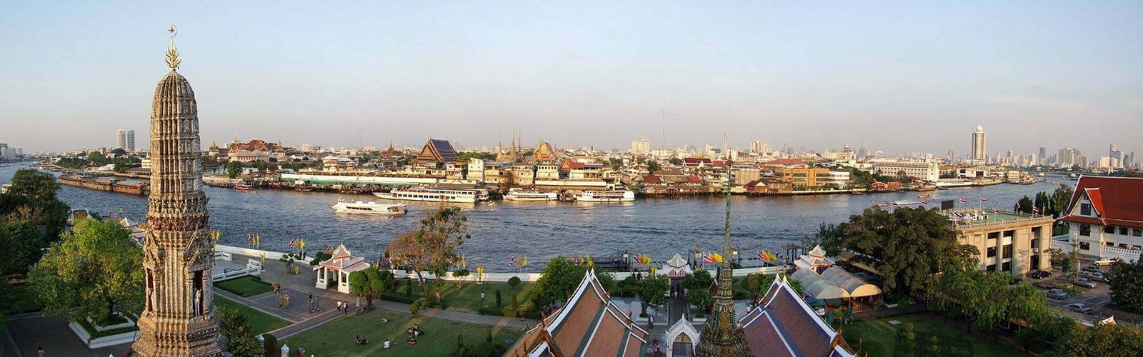 panorama bangkok depuis wat arun