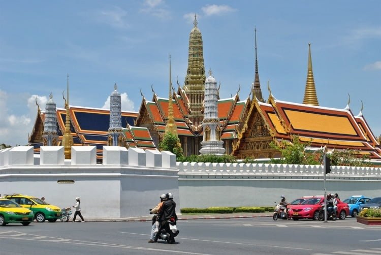 vue ensemble temple royal bangkok