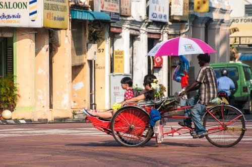 trishaw a georgetown penang - malaisie
