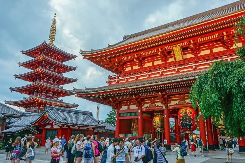 sanctuaire asakusa temple senso-ji tokyo japon