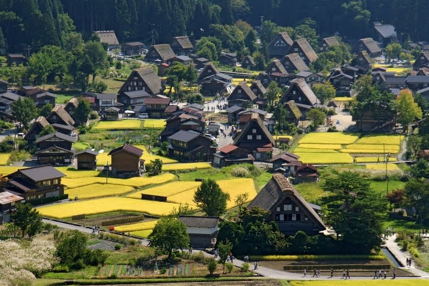village shirakawa-go prefecture gifu-japon