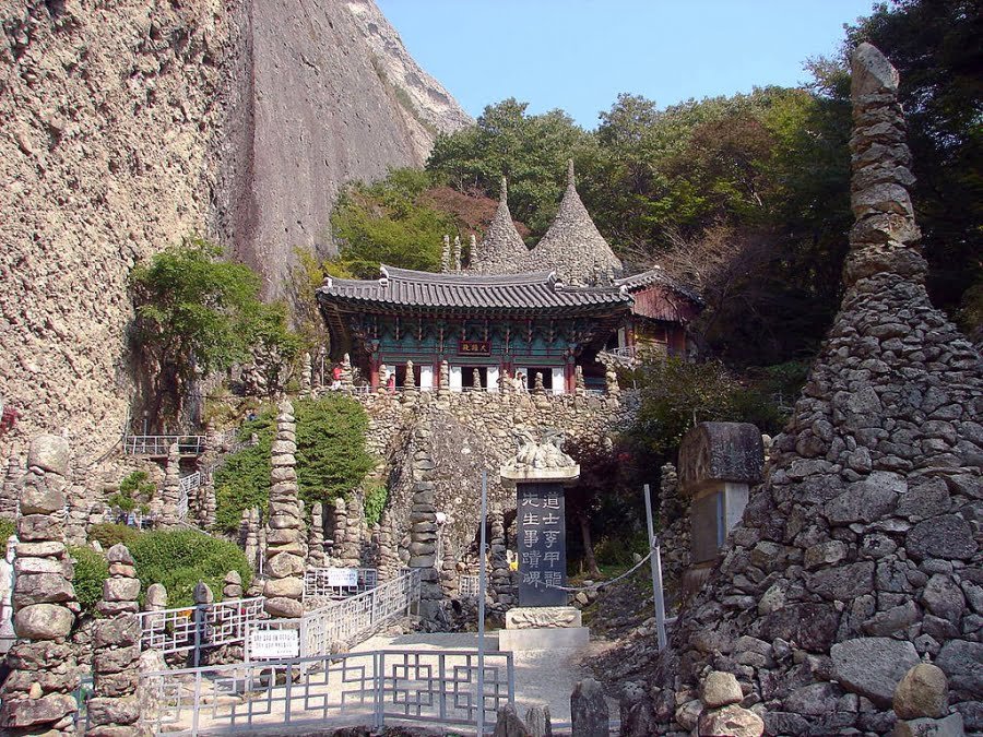 temple tapsa pagodes pierres mont maisan - coree du sud