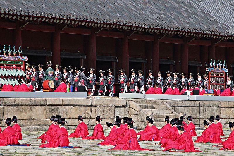 rituel royal au sanctuaire de jongmyo - seoul