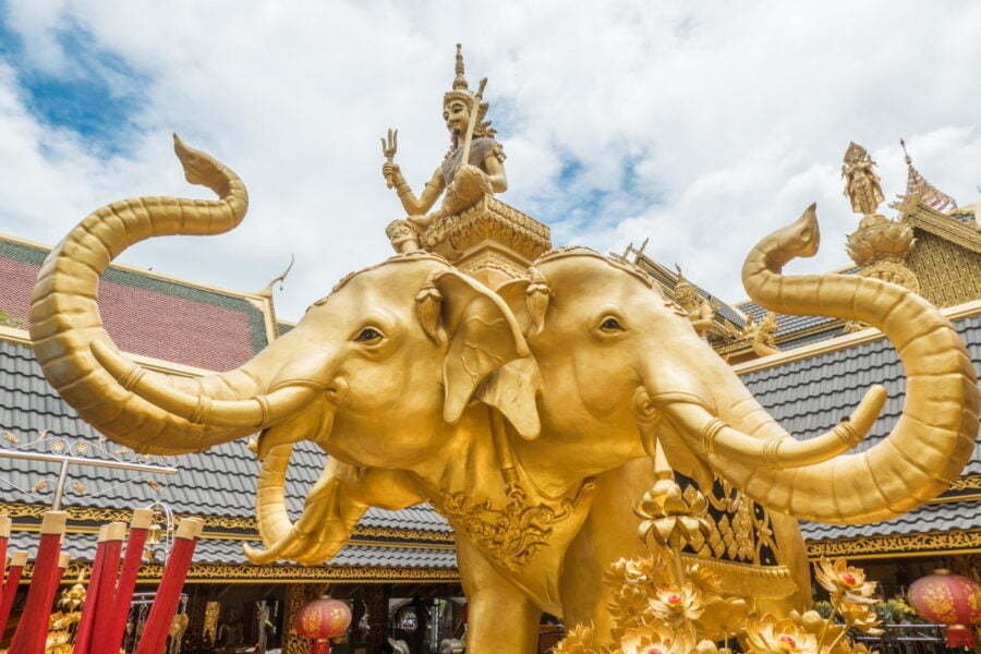 statue elephant erawan - Wat Maisupradittharam